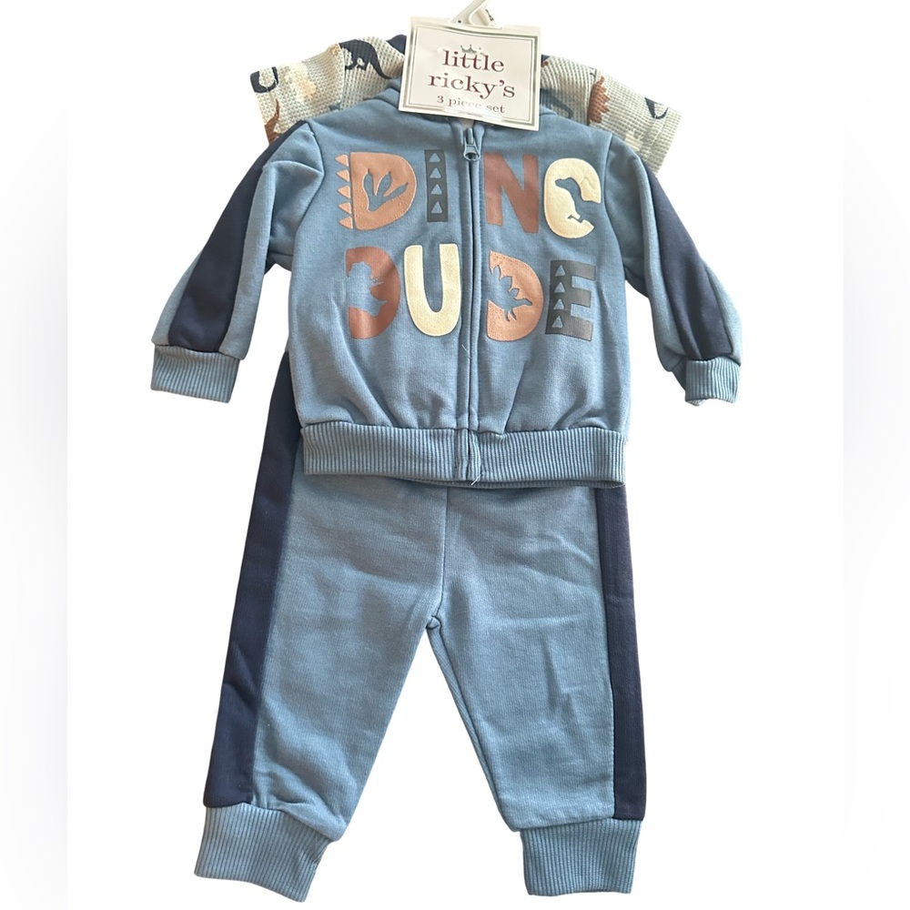NWT Dino Dude Baby Boy 3 Piece Set